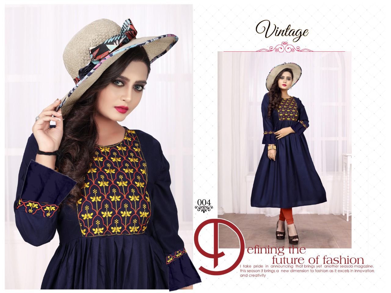 Aagya Vintage 6 Ethnic Wear Rayon Latest Anarkali Kurti Collection